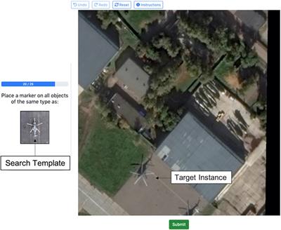 Benchmarking Human Performance for Visual Search of Aerial Images